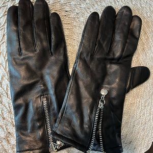 Women Coach Leather Gloves